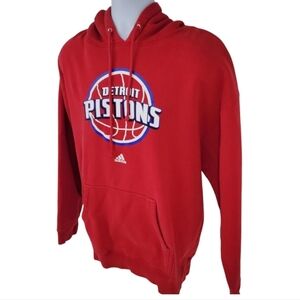 Adidas Men's NBA Detroit Pistons Red Vintage 2006 Hoodie Size 2X